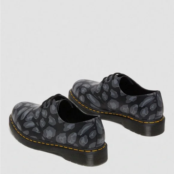 Dr. Martens 1461 DISTORTED LEOPARD PRINT OXFORD SHOES